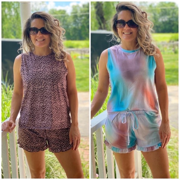 NWT! Alexis Ruffled Tank & Short Set - Picture 6 of 6